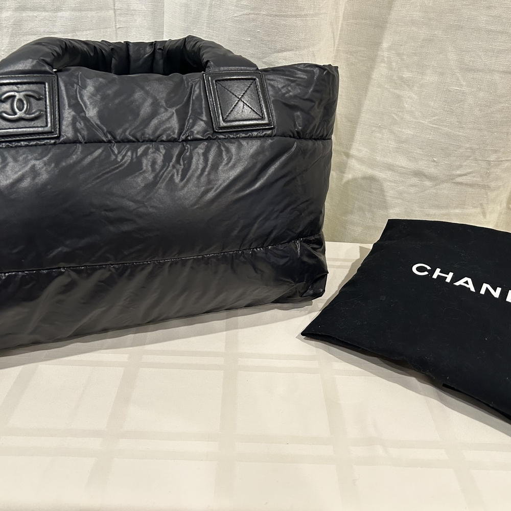 Chanel Black Quilted Tote Bag